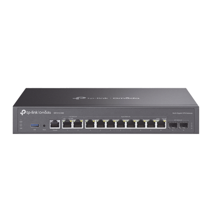 Router Omada VPN / SDN Multi-WAN Gigabit / 2 Puertos WAN/LAN RJ45 2.5 Gigabit / 8 Puertos WAN/LAN RJ45 Gigabit / 2 Puertos WAN/LAN SFP Gigabit / 1,000,000 Sesiones Concurrentes / Administración Centralizada Omada o Stand-Alone
