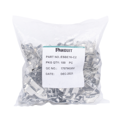 Hebillas PanSteel™ de Acero Inoxidable 201, Para Uso con Fleje ESW16T76-CR2 de 5/8, Paquete de 100pz