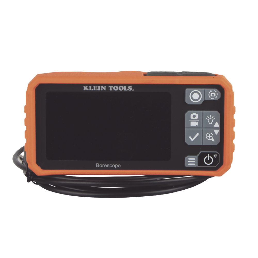 Cámara Boroscopio de Inspección 5.5mm 720p USB-C,  LCD 4.3" Color, Cuello de Cisne Nylon de 10' (3m) con Imán, Espejo, 6 LED´s. Batería Io-Li Recargable. Ideal en Electricidad, HVAC, Plomería y Aviación