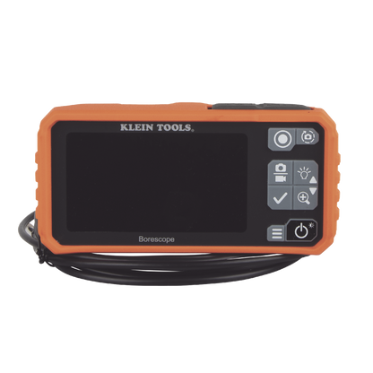 Cámara Boroscopio de Inspección 5.5mm 720p USB-C,  LCD 4.3" Color, Cuello de Cisne Nylon de 10' (3m) con Imán, Espejo, 6 LED´s. Batería Io-Li Recargable. Ideal en Electricidad, HVAC, Plomería y Aviación