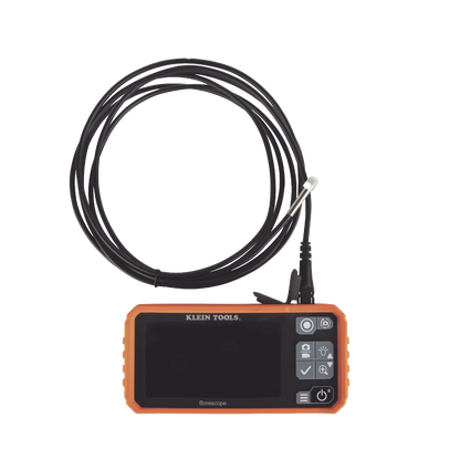 Cámara Boroscopio de Inspección 5.5mm 720p USB-C,  LCD 4.3" Color, Cuello de Cisne Nylon de 10' (3m) con Imán, Espejo, 6 LED´s. Batería Io-Li Recargable. Ideal en Electricidad, HVAC, Plomería y Aviación