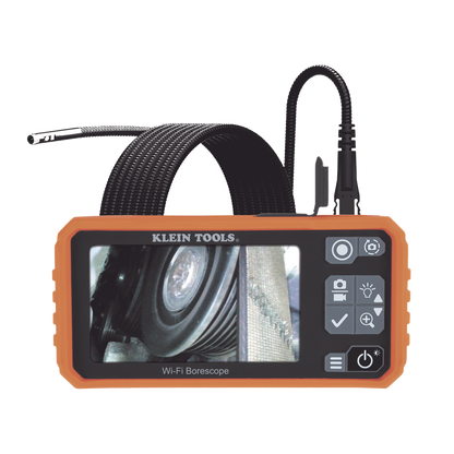 Dual Cámara Boroscopio Pro 5.5mm 720p USB-C/Wi-Fi, y LCD 4.3" a Color, Cuello de Cisne Blindado 10' (3m) con Imán y 6 LED´s. Batería Io-Li Recargable. Ideal en Industria Automotriz, Electricidad, HVAC, Plomería