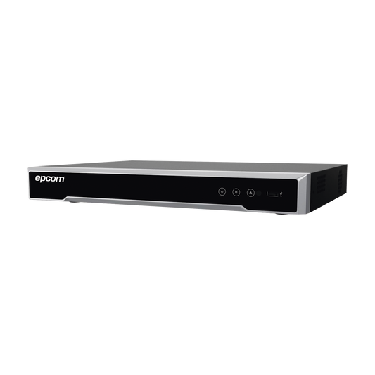 DVR 8 Megapixel / 4 Canales TURBOHD + 4 Canales IP / 1 Bahía de Disco Duro / 4 Canales de Audio / 4 Entradas de alarma / Vídeoanálisis