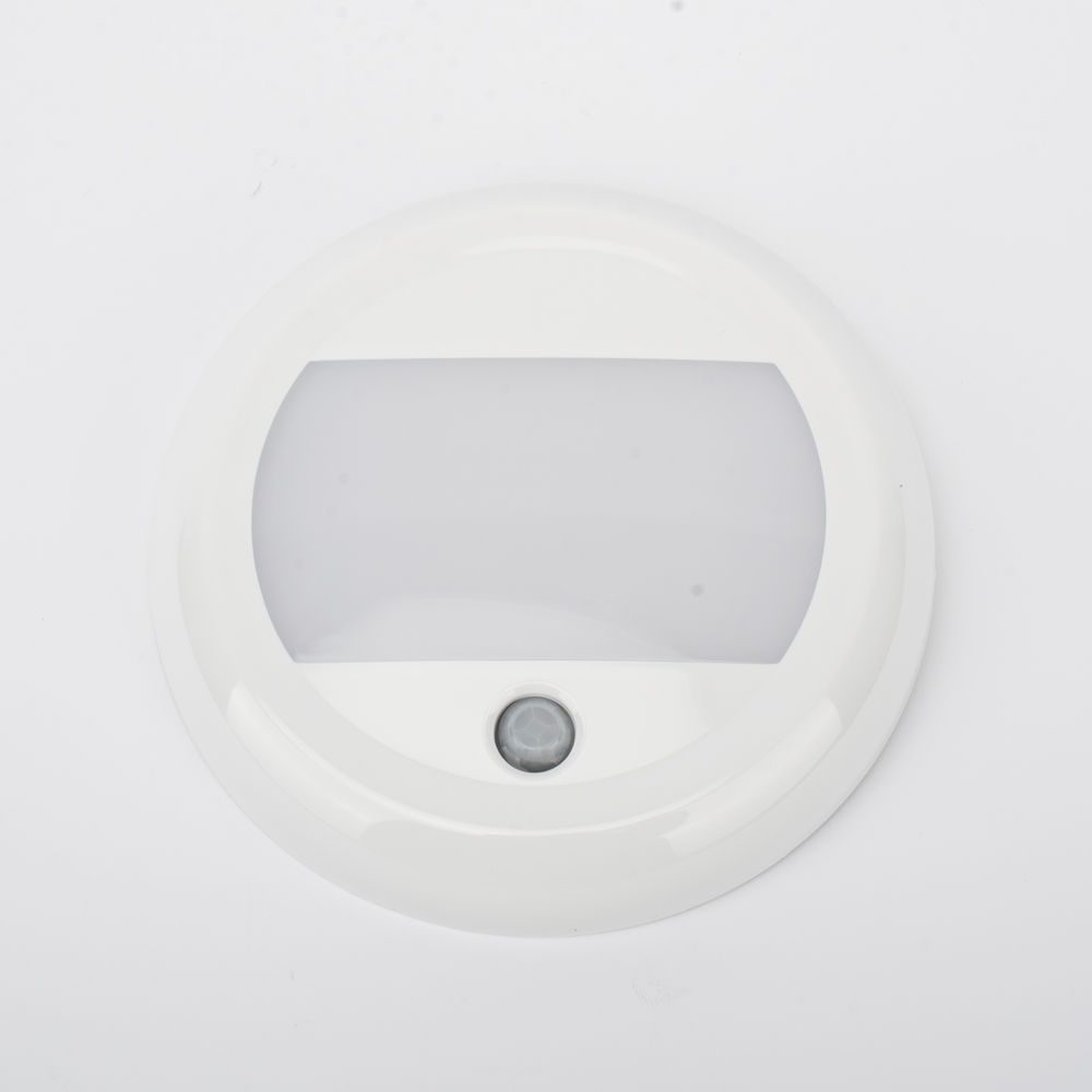 Luz de cortesía circular LED para iluminación de interiores con sensor de movimiento PIR