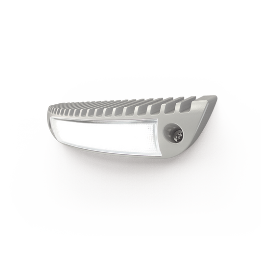 Luz de cortesía con bisel color blanco ideal para ambulancias y vehículos de rescate