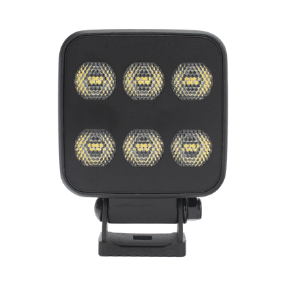 Luz de Trabajo Ultra brillante Cuadrada, 6 LED, 6552 Lúmenes, 12-24 Vcd