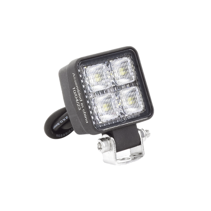 Luz de trabajo de 4 LED de 10 Watt, 12-24 Vcd, 800 lúmenes