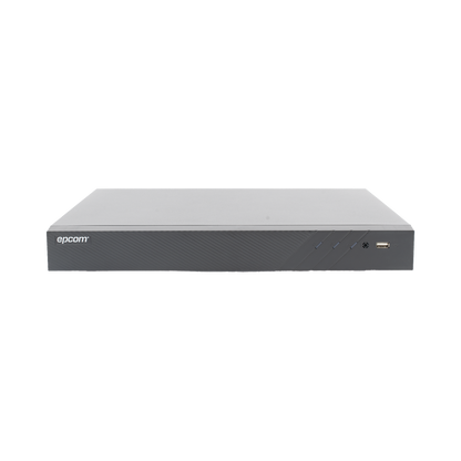 DVR 32 Canales TurboHD + 8 Canales IP / 5 Megapixel Lite - 3K Lite / Acusense (Evita Falsas Alarmas) / Audio Bidireccional / 2 Bahías de Disco Duro / H.265+ / Salida de Video en Full HD