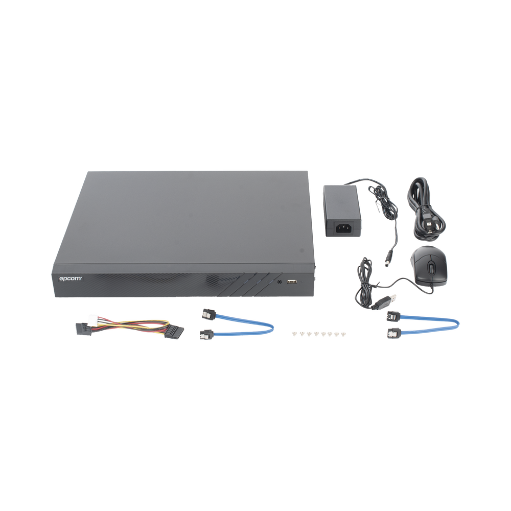 DVR 32 Canales TurboHD + 8 Canales IP / 5 Megapixel Lite - 3K Lite / Acusense (Evita Falsas Alarmas) / Audio Bidireccional / 2 Bahías de Disco Duro / H.265+ / Salida de Video en Full HD