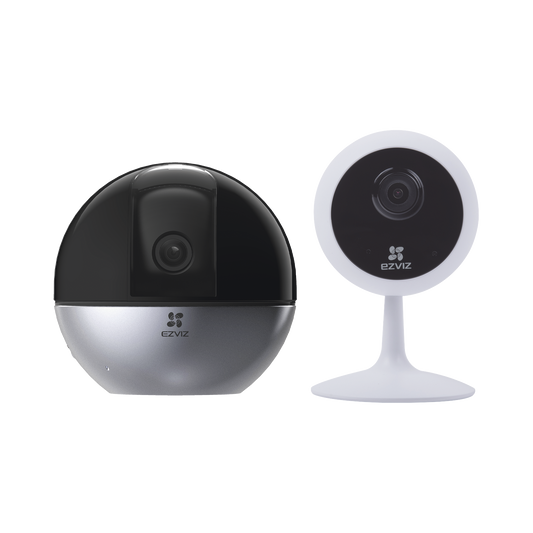 Kit de Camaras WiFi, Incluye 1 Pieza CS-C1C y 1 Pieza C6W / Audio de Dos Vías / Detección de Movimiento / Ranura para Memoria / C6W Con Seguimiento Inteligente