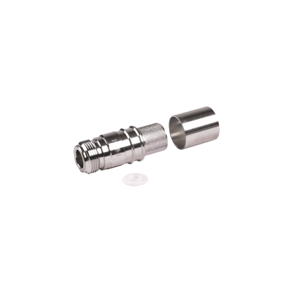 Conector N Hembra Plegable con Pin Cautivo para cable LMR600, LP600