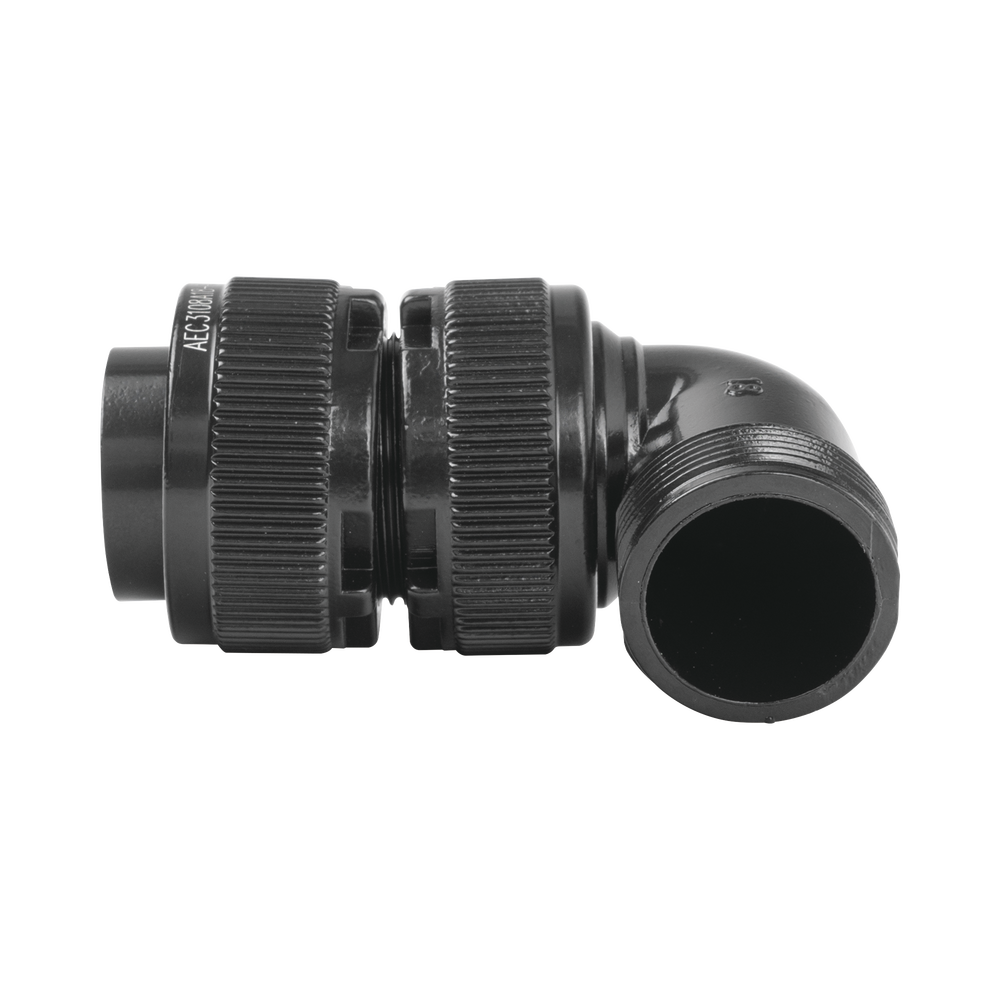 Conector Plug en Ángulo Recto de 4 Contactos Hembra Soldables para Radio de Locomotora.