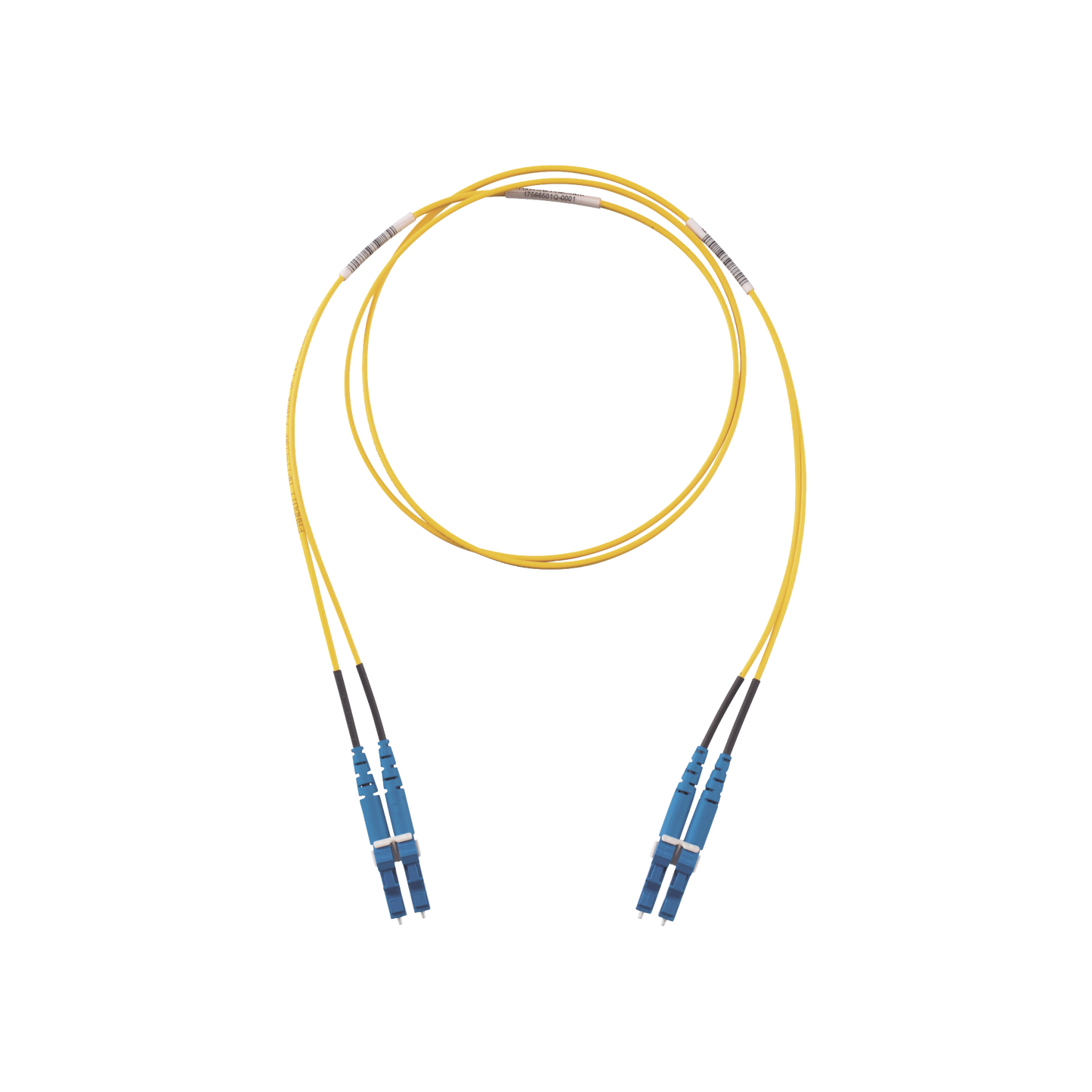 Jumper de Fibra Optica Monomodo 9/125 OS2, LC-LC Duplex, LSZH, Color Amarillo, 10 Metros (32.81 Pies)