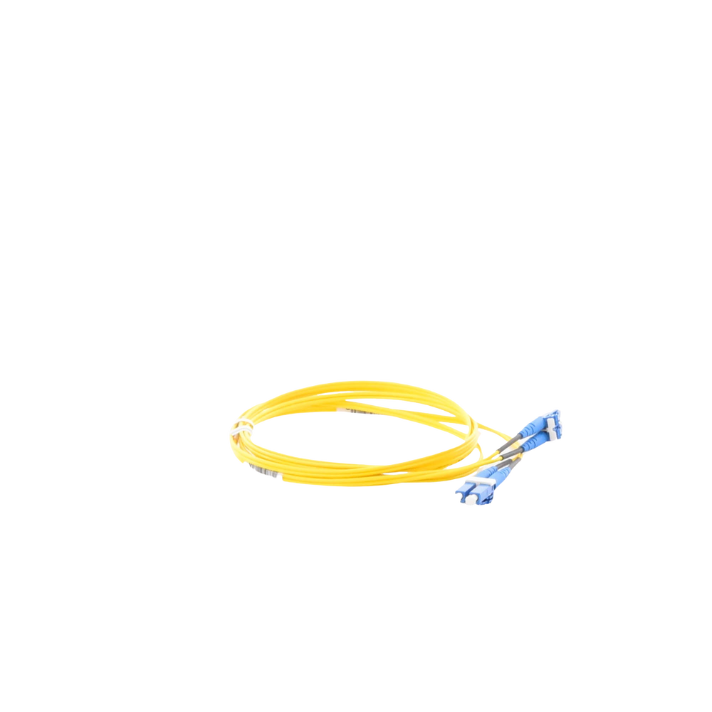 Jumper de Fibra Optica Monomodo 9/125 OS2, LC-LC Duplex, OFNR (Riser), Color Amarillo, 2 Metros (6.56 Pies)