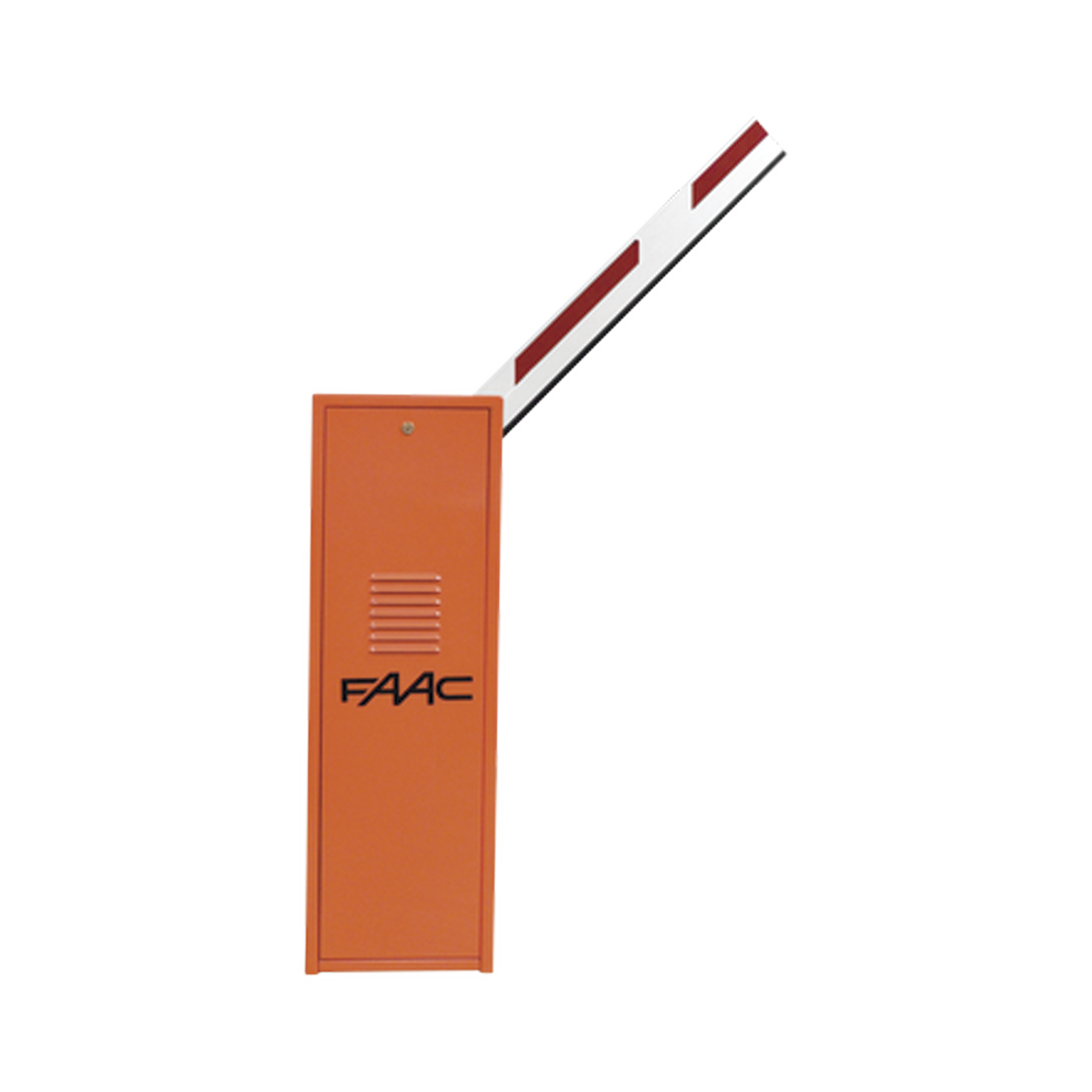 Kit de Barrera FAAC 620 RPD con Pluma Rectangular sin Iluminación / Equipo Hidráulico de Uso Intensivo / Hasta 2 Millones de Ciclos Antes de Presentar una Falla Severa