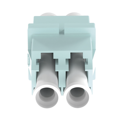 Módulo Acoplador LC Duplex, Para Fibra Multimodo, Color Aqua