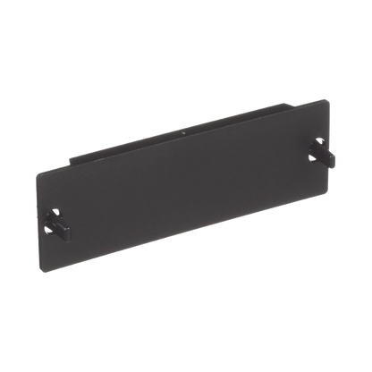 Placa Ciega FAP, Para Reservar Espacio de Uso Futuro en Paneles de Fibra Óptica, Color Negro