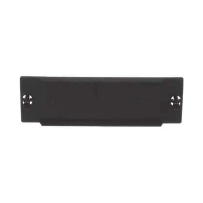 Placa Ciega FAP, Para Reservar Espacio de Uso Futuro en Paneles de Fibra Óptica, Color Negro