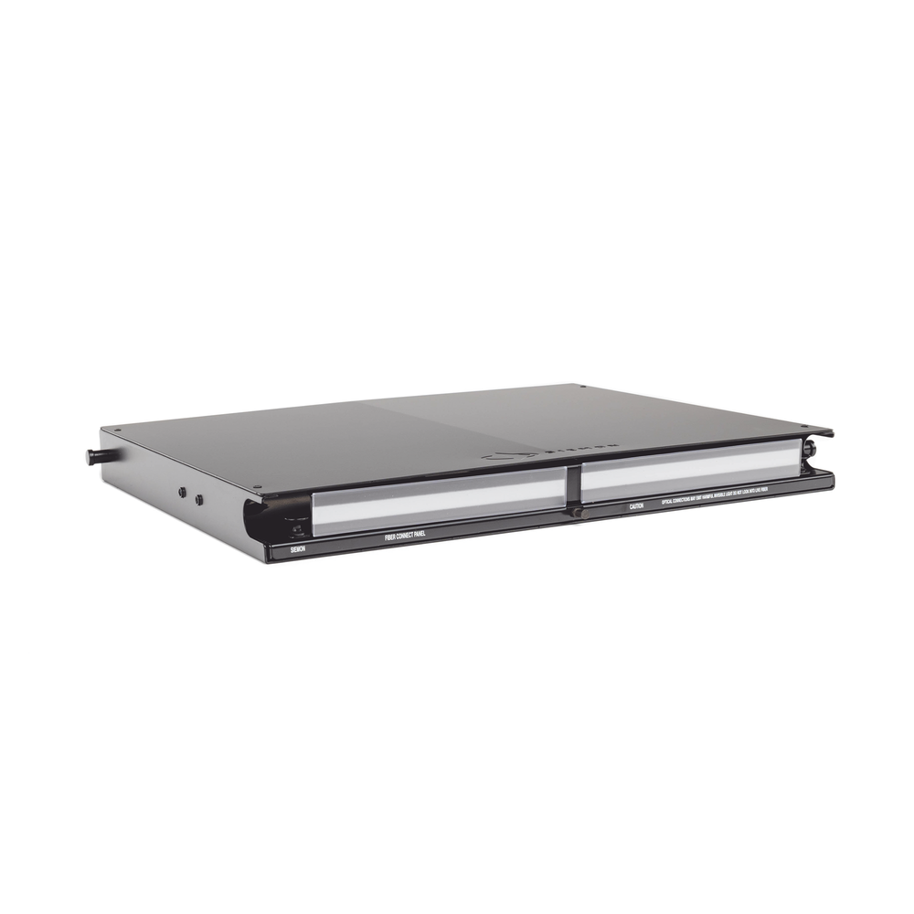Panel de Conexión de Fibra para Rack de 19in, Bandeja Deslizable, Acepta 3 Placas Quick Pack, Hasta 72 Fibras, 1 UR