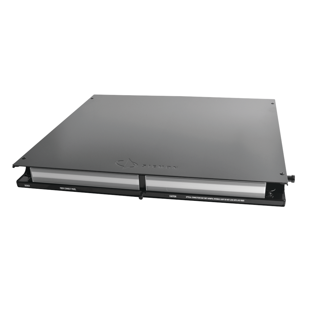 Panel de Conexión de Fibra para Rack de 19in, Bandeja Fija, Acepta 3 Placas Quick Pack, Hasta 72 Fibras, 1 UR