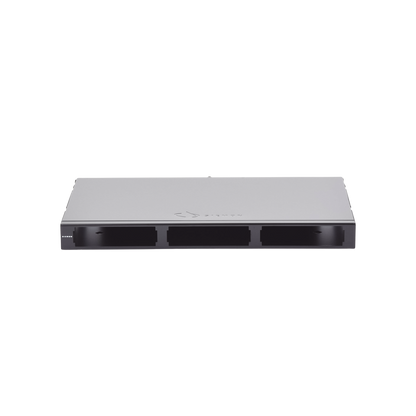 Panel de Conexión de Fibra para Rack de 19in, Bandeja Fija, Acepta 3 Placas Quick Pack, Hasta 72 Fibras, 1 UR