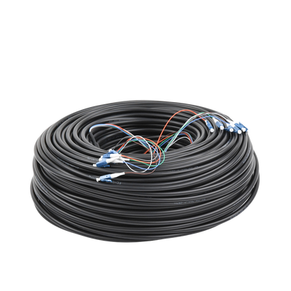 FiberCable de 90 m (300ft) Monomodo (SM) con conectores LC, ideal para equipos EdgeRouter, EdgeSwitch y EdgePoint.