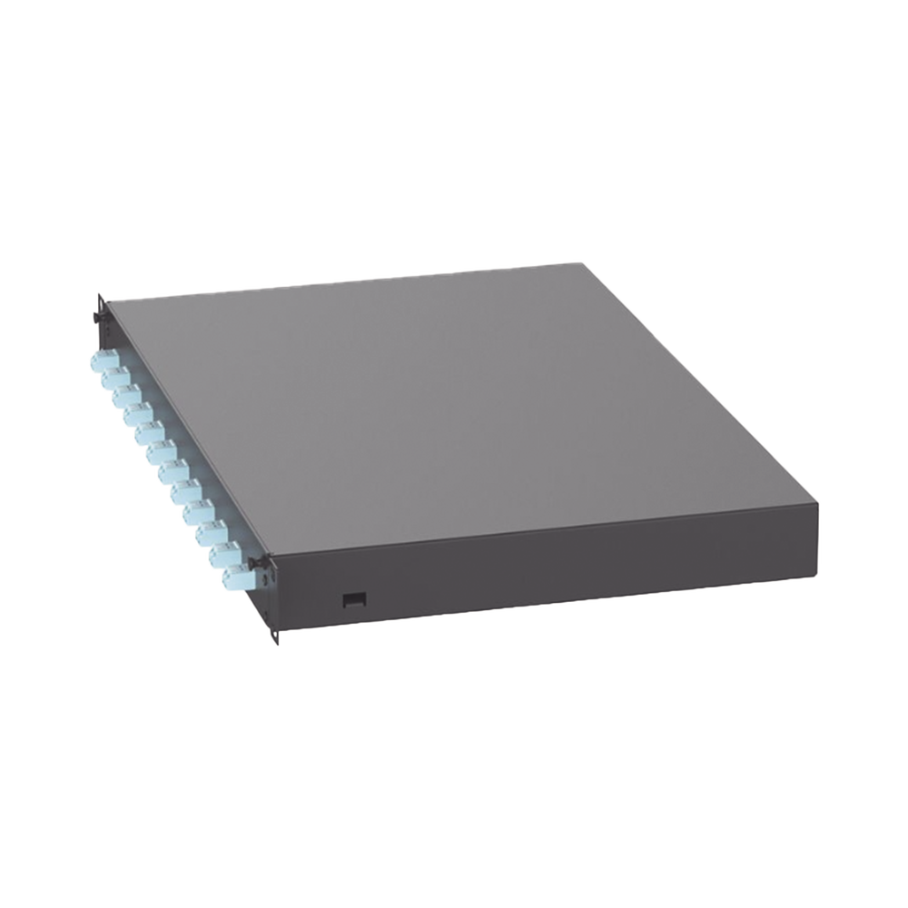 Distribuidor de Fibra Óptica, Con 12 Conectores LC Duplex (24 Fibras), Para Fibra Multimodo OM3/OM4, 1 UR