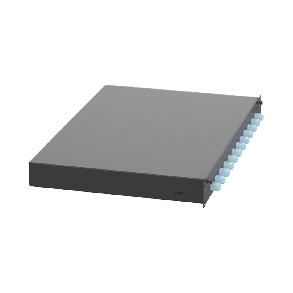 Distribuidor de Fibra Óptica, Con 12 Conectores LC Duplex (24 Fibras), Para Fibra Multimodo OM3/OM4, 1 UR