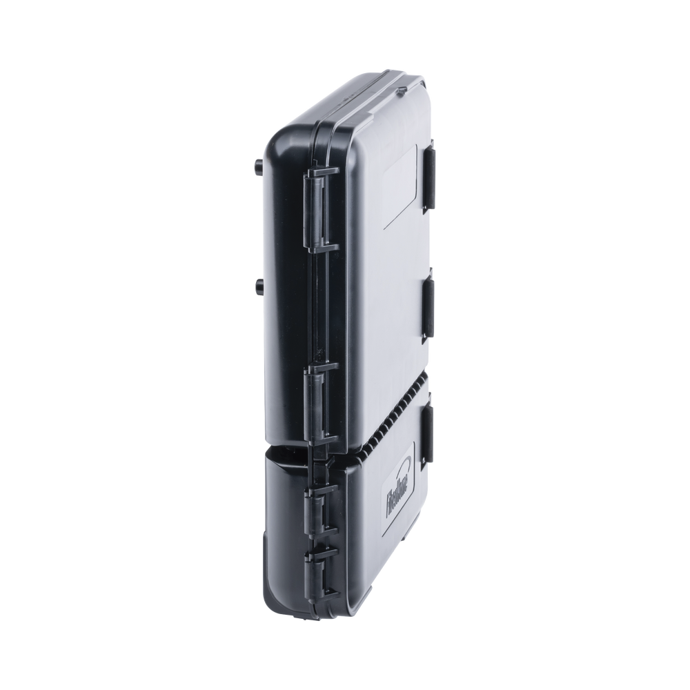 Caja de Distribución de Fibra Óptica para 24 Empalmes, con 8 Acopladores SC/APC Simplex, Exterior IP55, Color Negro