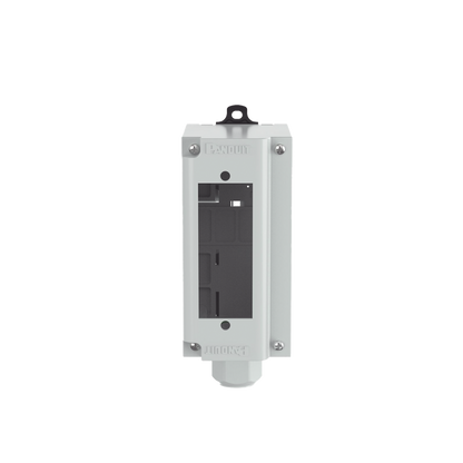 Panel de Parcheo Modular para Fibra Óptica, de Instalación en Riel DIN Estándar de 35 mm (1.38 pulgadas), Acepta Una Placa Acopladora FAP, Color Gris