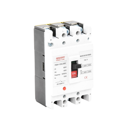 Protección Térmica/ Interruptor 3P, 100A,  Corriente Alterna  690 V CA Trifásica.