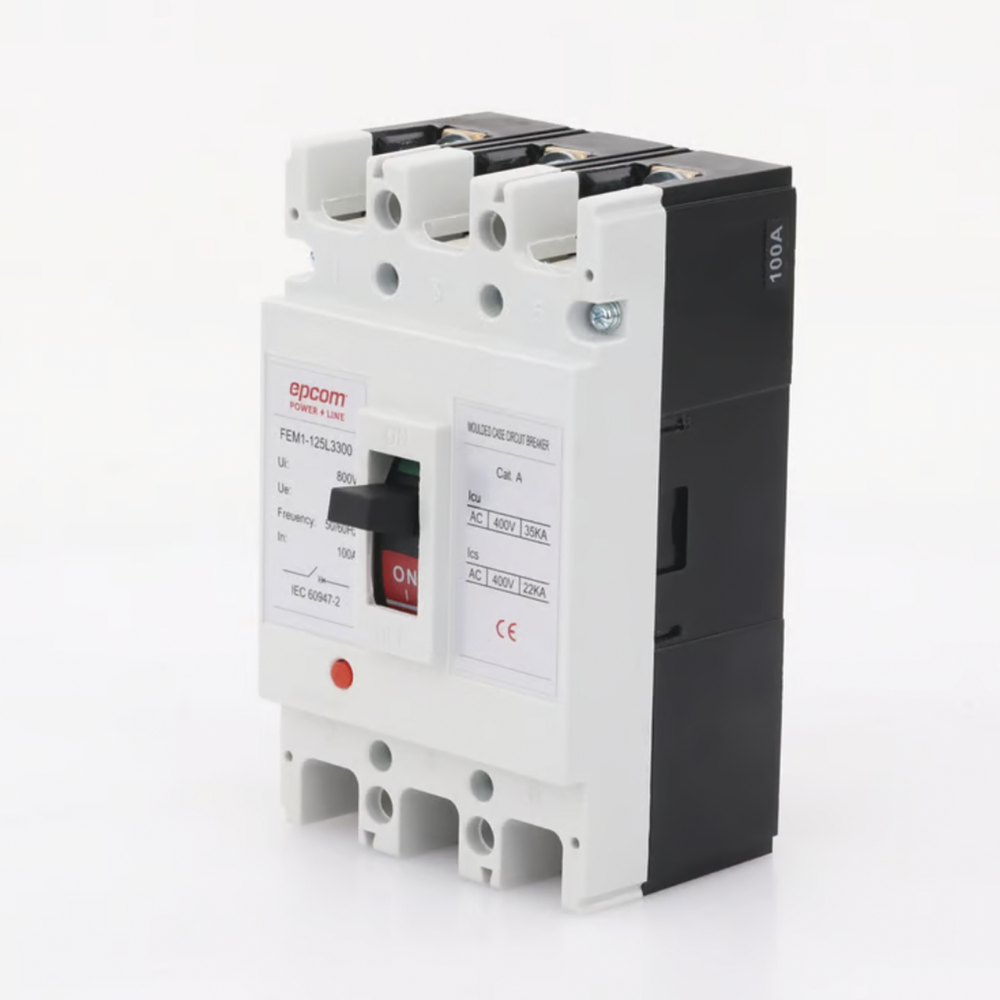 Protección Térmica/ Interruptor 3P, 100A,  Corriente Alterna  690 V CA Trifásica.