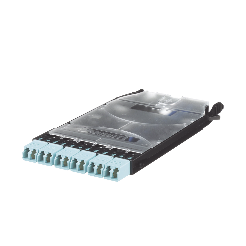 Cassette HD Flex? Con 6 Puertos LC Duplex (12 Fibras), Para Fibra Multimodo OM3, Color Azul