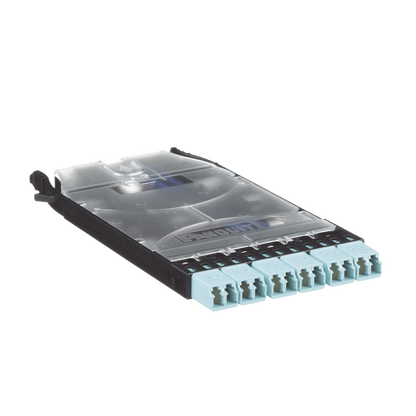 Cassette HD Flex? Con 6 Puertos LC Duplex (12 Fibras), Para Fibra Multimodo OM3, Color Azul