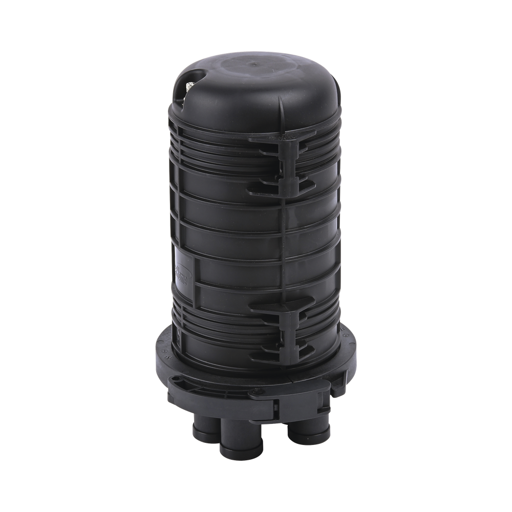 Caja de Distribución de Fibra Óptica Vertical Tipo Domo, Hasta 48 Empalmes, Exterior, IP68