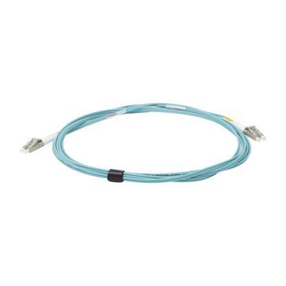 Jumper de Fibra Óptica Multimodo 50/125 XGLO OM3, LC-LC Duplex, OFNR, Color Aqua, 3 Metros (9.84 Pies)