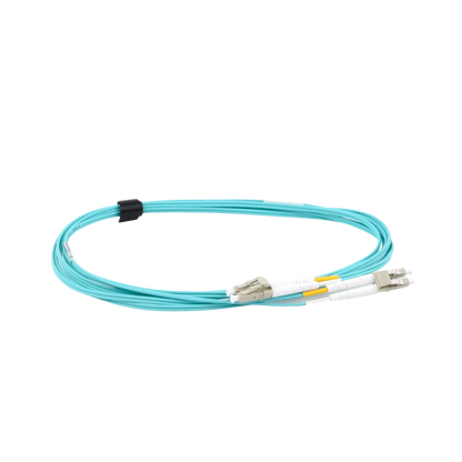 Jumper de Fibra �ptica Multimodo 50/125 XGLO OM4, LC-LC Duplex, OFNR, Color Aqua, 3 Metros (9.84 Pies)