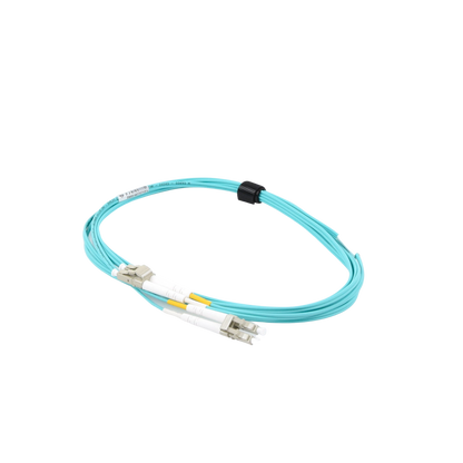 Jumper de Fibra �ptica Multimodo 50/125 XGLO OM4, LC-LC Duplex, OFNR, Color Aqua, 3 Metros (9.84 Pies)