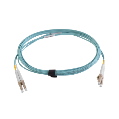 Jumper de Fibra �ptica Multimodo 50/125 XGLO OM4, LC-LC Duplex, OFNR, Color Aqua, 3 Metros (9.84 Pies)