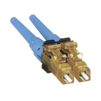 Conector de Fibra �ptica LC Duplex OptiCam, Monomodo 9/125 OS2, Pre-pulido, Color Azul