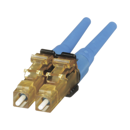 Conector de Fibra �ptica LC Duplex OptiCam, Monomodo 9/125 OS2, Pre-pulido, Color Azul