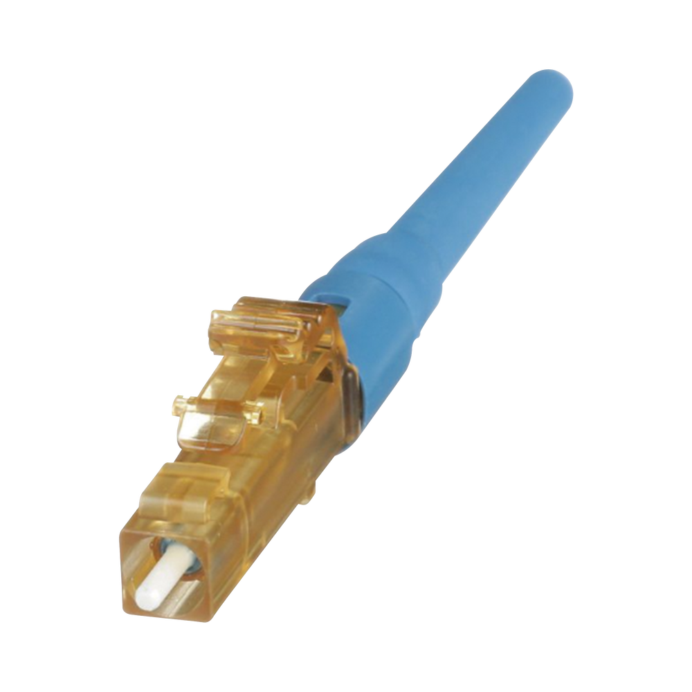 Conector de Fibra �ptica LC Simplex OptiCam, Monomodo 9/125 OS2, Pre-pulido, Color Azul