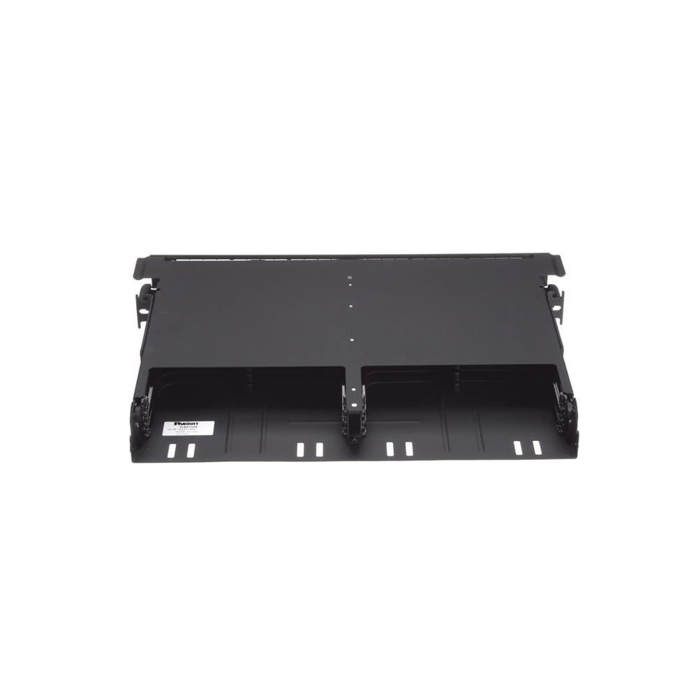 Panel de Distribución de Fibra Óptica con Bandeja Deslizable, Acepta 12 Cassettes HD Flex en 6 Espacios, Hasta 144 Fibras, 1 UR