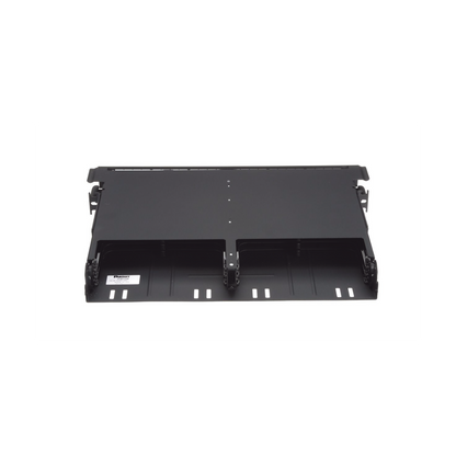Panel de Distribución de Fibra Óptica con Bandeja Deslizable, Acepta 12 Cassettes HD Flex en 6 Espacios, Hasta 144 Fibras, 1 UR