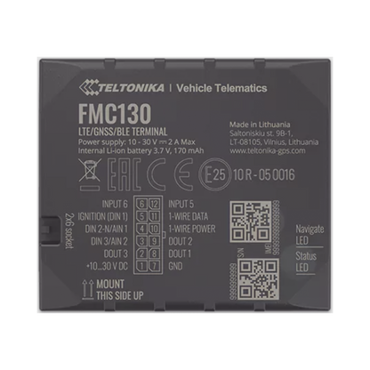 Profesional Rastreador Vehicular (GPS) 4G LTE CAT 1 y 2G / Identificación de Conductores / Bloqueo Remoto / Detección de Jammer / Sensores Bluetooth / Múltiples I/O