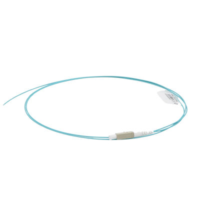 Pigtail de Fibra �ptica LC Simplex, Multimodo OM4 XGLO 50/125, OFNR, Color Aqua, 1 Metro (3.28 Pies)