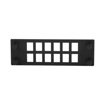 Placa Para 12 Adaptadores de Fibra Óptica, Uso con Gabinetes FPONE3 y FPONE4