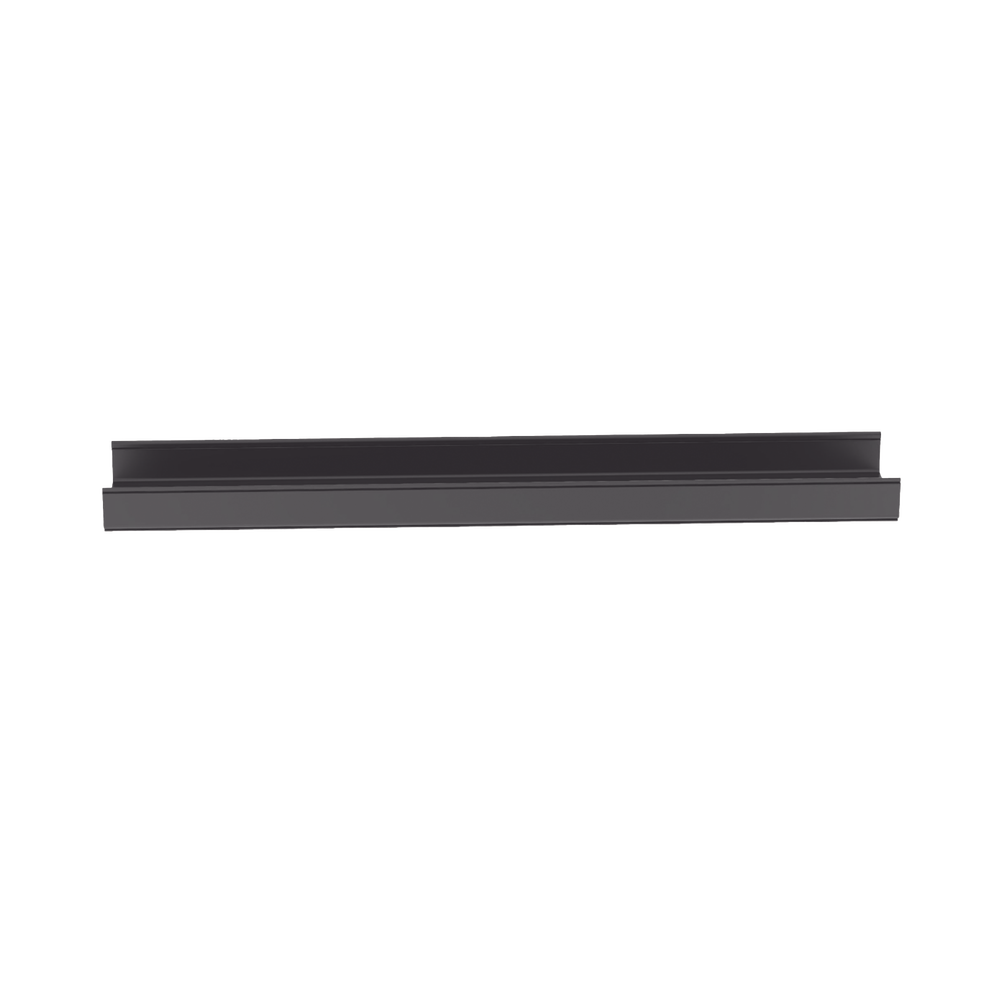 Canaleta FiberRunner™ 12X4, de PVC Rígido, Color Negro, 1.8 m de Largo