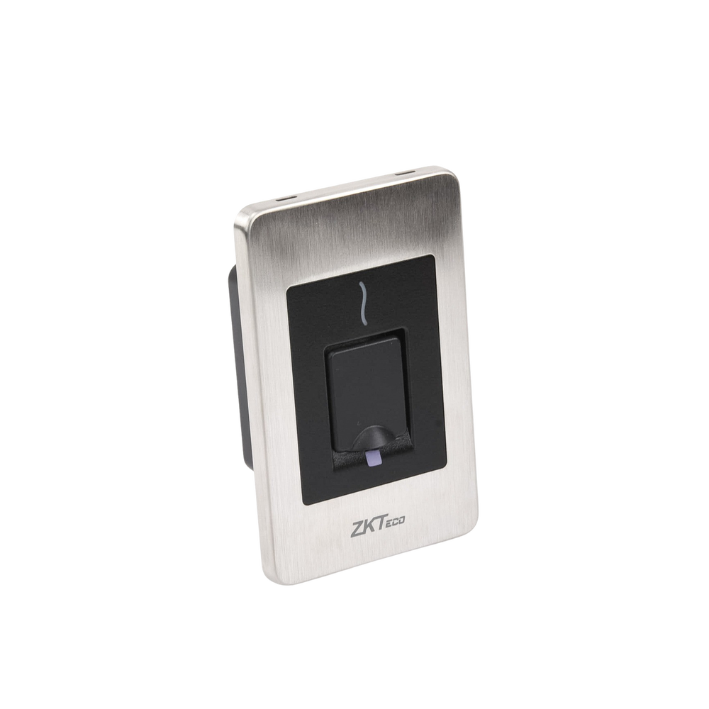 Lector Esclavo de Huella y Proximidad / RS-485 / IP65 / Acero Inoxidable / Exterior / ZKFinger VX10.0