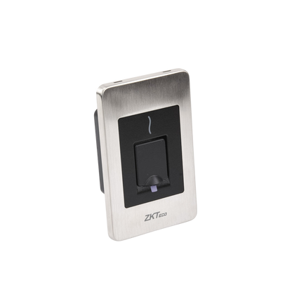 Lector Esclavo de Huella y Proximidad / RS-485 / IP65 / Acero Inoxidable / Exterior / ZKFinger VX10.0